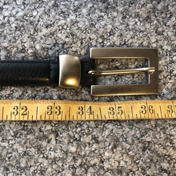 Current Black Linked Leather Belt - Picture 6 of 7